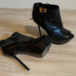 Sergio Rossi Open Toe Booties